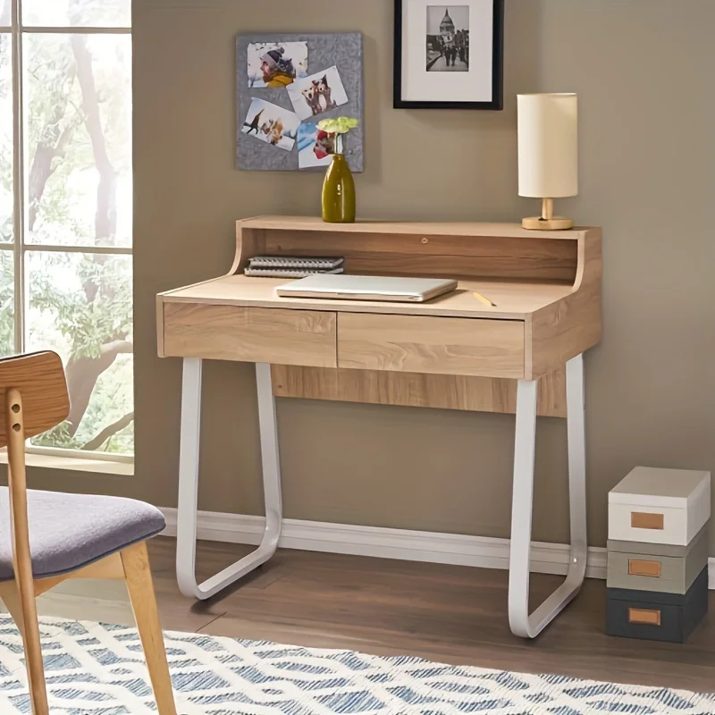 1 Pc Simple Computer Desk-Compact Office Desk for Home, Study, and Workspace with Sturdy Legs and Spacious Surface