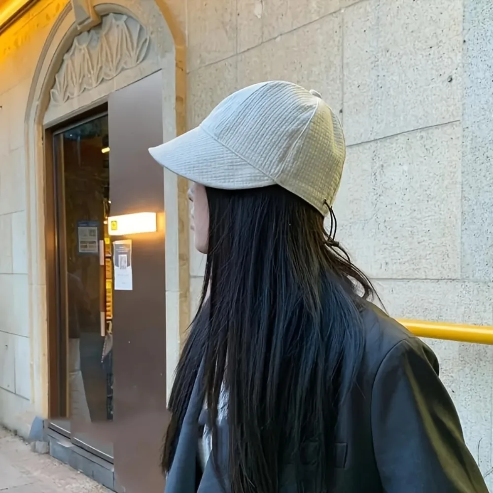 Baseball Caps Sun Hat Sun Protection Hat Women Drawstring Waffle Pattern Spring Summer