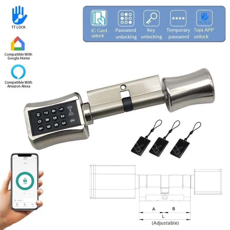 euro-cylinder-smart-door-lock-password-lock-ic-card-passcode-key-ttlock-app-remote-unlock-adjustable-digital-electronic-locks