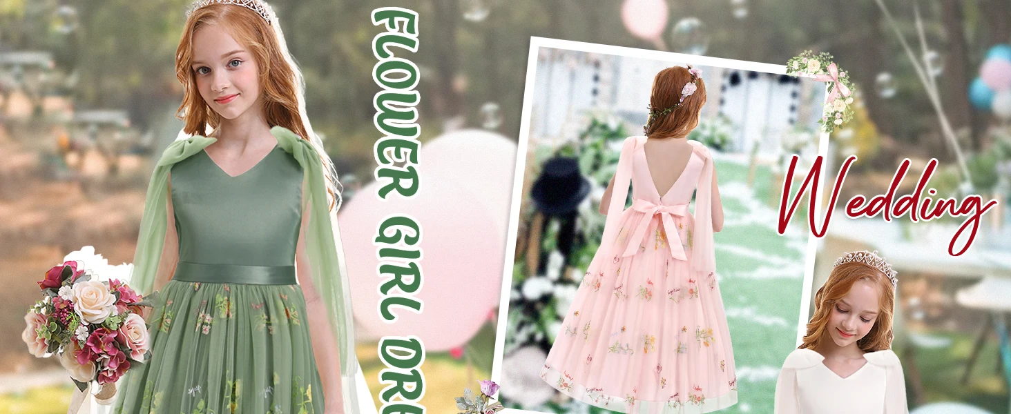 Blumenmädchen-Maxikleid