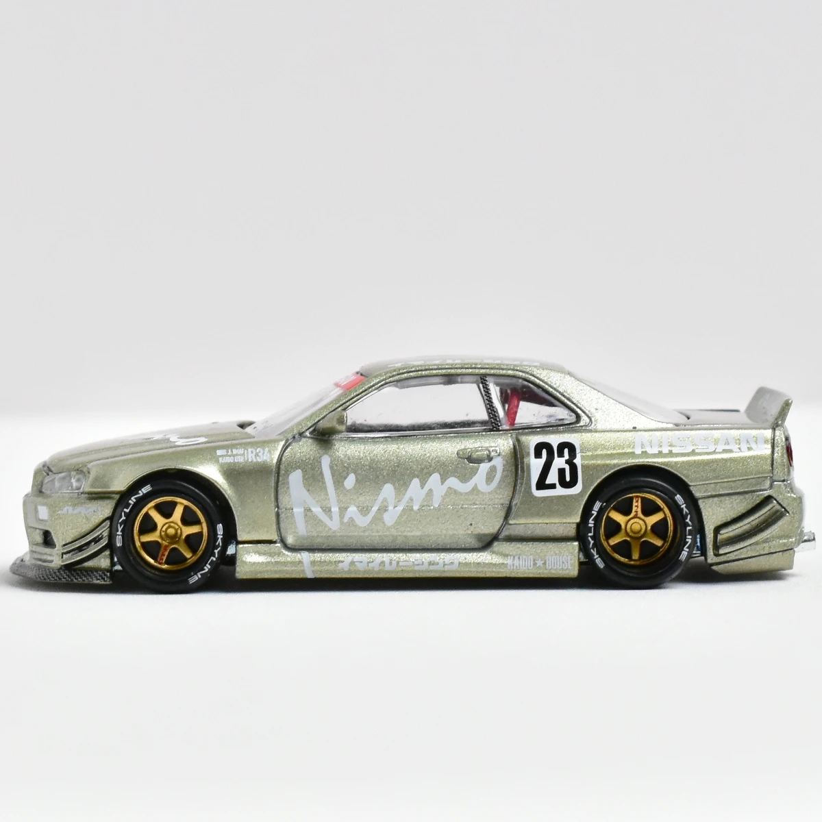 Kaido Haus minigt 103 1:64 gtr r34 v4 Modell auto aus Druckguss 
