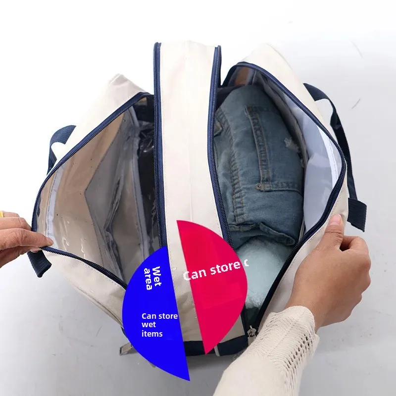 Waterproof Oxford Cloth Swimming Bag Fitness Travel Toiletry Storage Bag Portable Makeup Pouch Large Capacity Gym