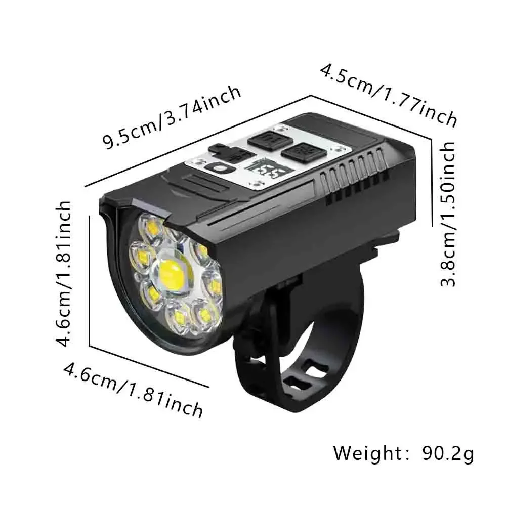 Cycling Light Super Bright Bicycle Front Light Rechargeable Bike Headlight Water
