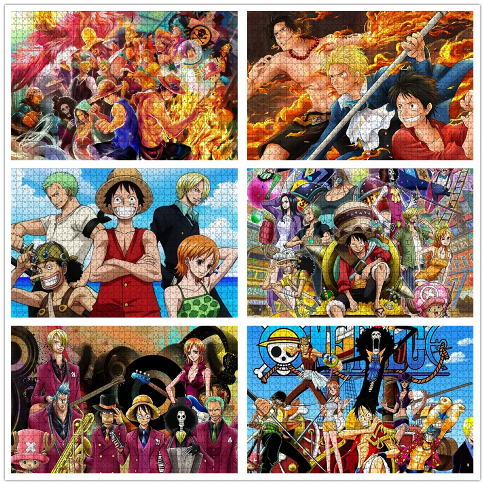 One Piece Anime Puzzle Cartoon Luffy Jigsaw Puzzles Classic Japanese Anime  Board Games Puzzle Games and Puzzles for Children Toy - AliExpress