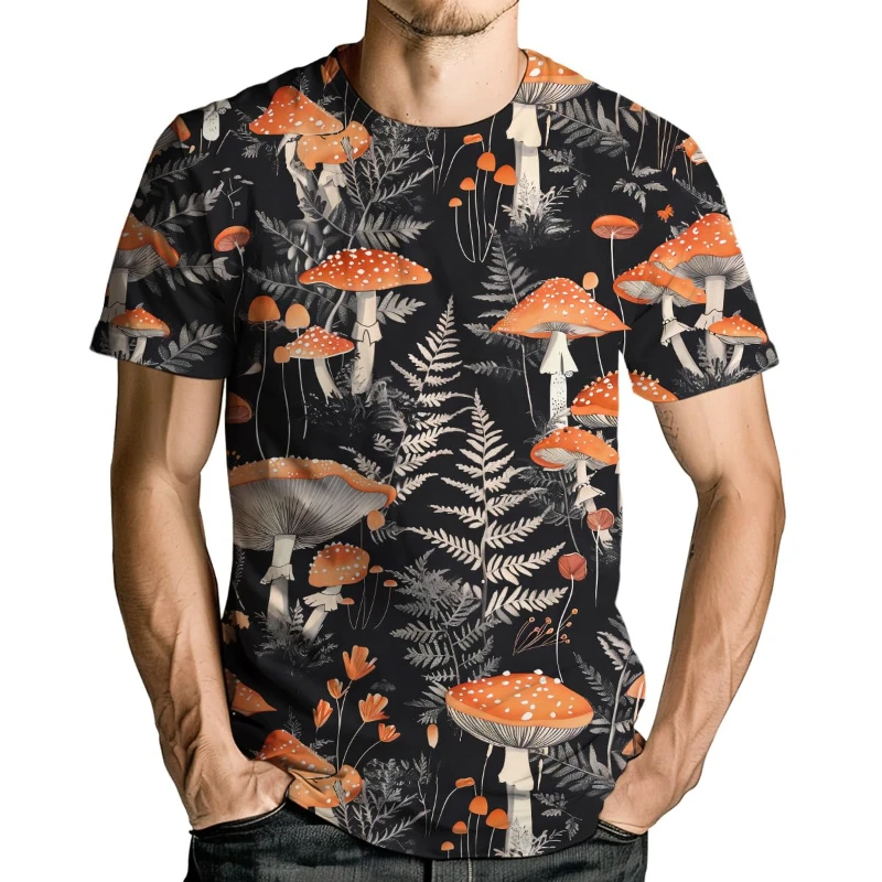 Mens Streetwear Short Sleeve T Shirt O-Neck Oversized Tee