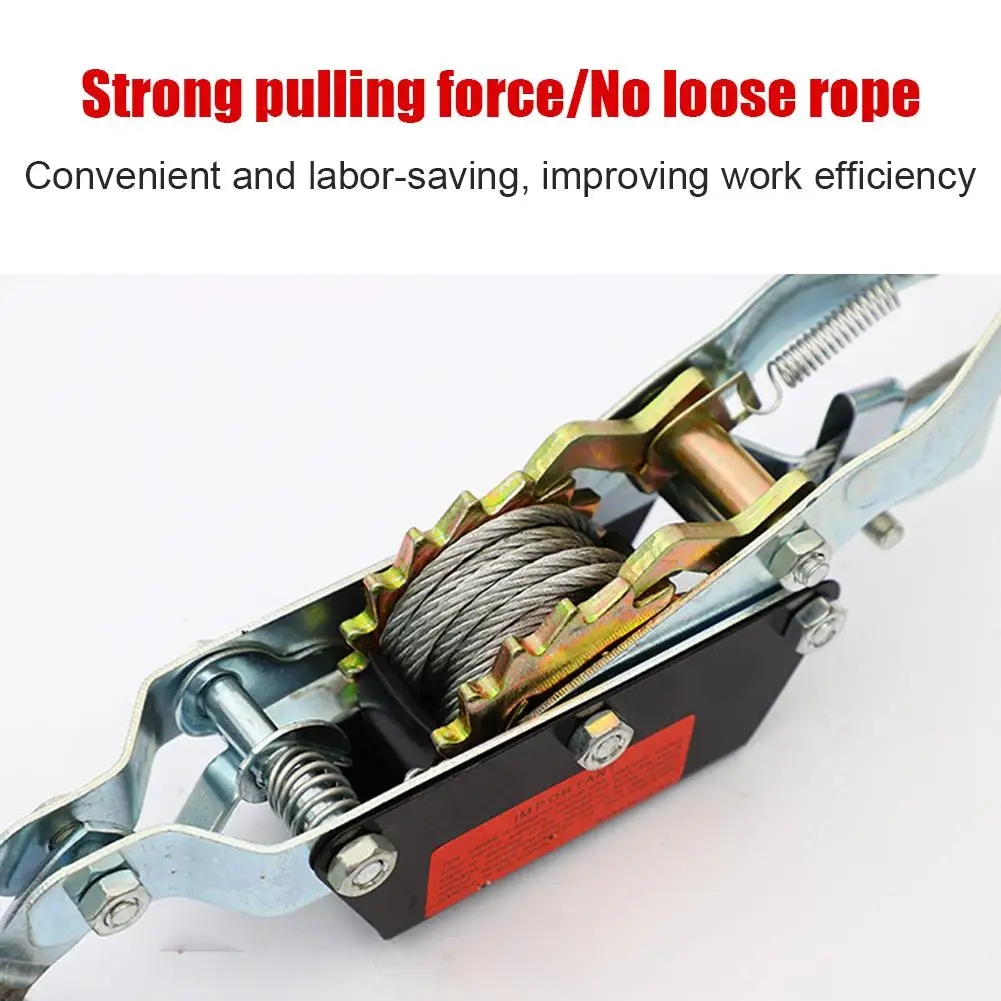 Rope Tightener Heavy Duty Cord Tightener Lifting Pulley Manual Tensioner Wire Ratchet Tensioner Ratcheting Rope rope tightener