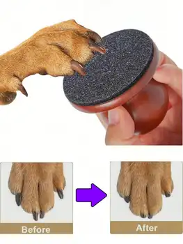 1pc Wooden Pet Nail File, Dog Grooming Tool ,Household Detachable Claw Grinder Nail Scraper,Abrasive Can Be Replaced 1