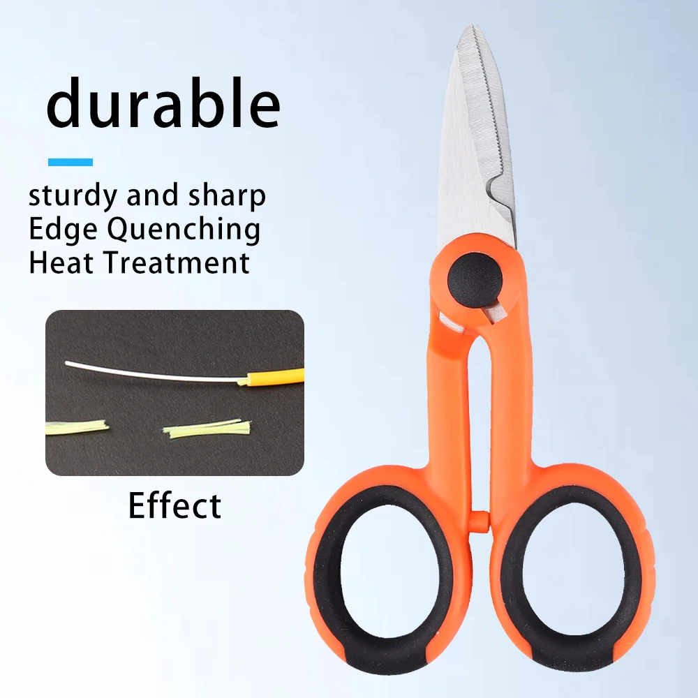 

Fiber Optic Kevlar Cutter Scissors Kevlar Aramid Fiber Sharp Scissors Jumper Wire Pigtail Tools Electrician Tool Stainless Steel