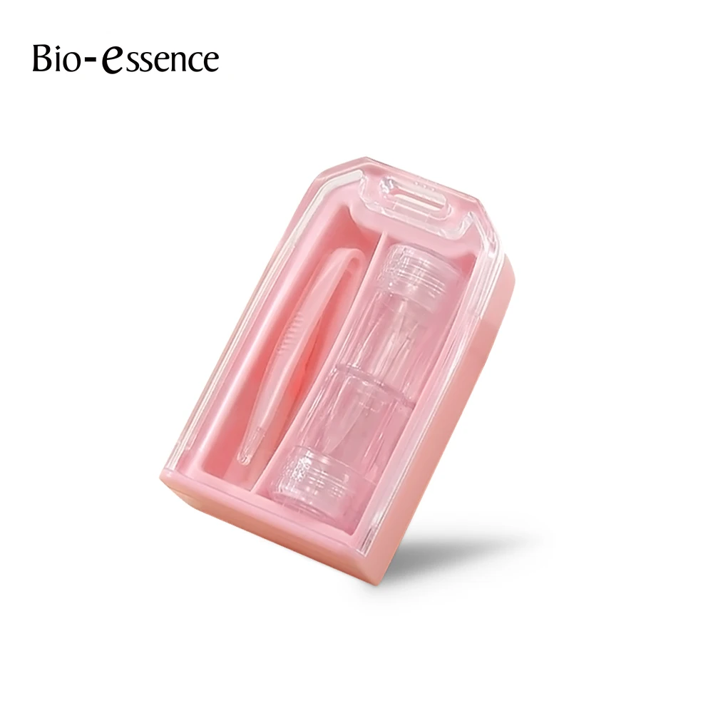 Bio-essence Contact Lenses Container with Tweezers Contact Lenses Box Lens Case for Travel Kit Holder Eyewear Accessories