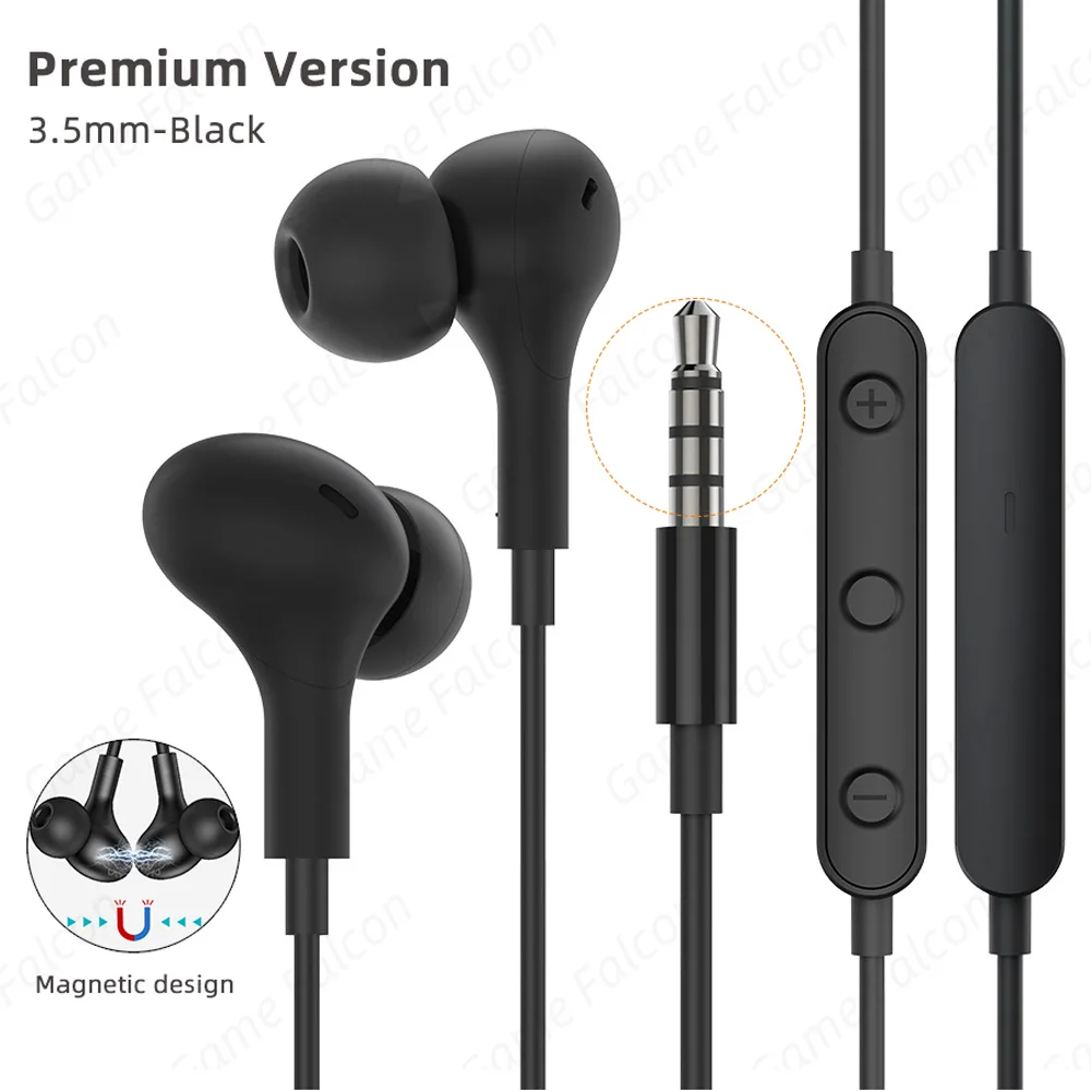 Magnetic Noise-Canceling USB C Wired Earbuds with Mic