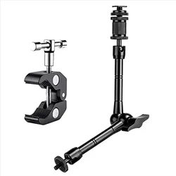 Adjustable Metal Articulated Arm with Super Clamp (11 inch)