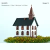1pc 1:150 N Scale Model Dwelling House American Style Courtyard Model Scale Kit Building Material Diorama Train Railway Layout 2