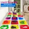 1/4/6/9pcs Liquid Splicing Floor Mats, Decorative Floor Tiles,  For Home  Nursery And School, Bathroom Accessories, Home Decor 3