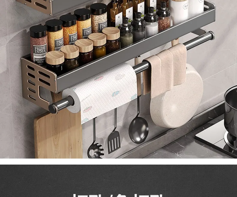 Description Picture 6 of itemKitchen Spice Storage Knives Holder Knife Stand Spice Rack Organizer Knives Holder Spoon and Chopsticks Rest Hanging Organizers