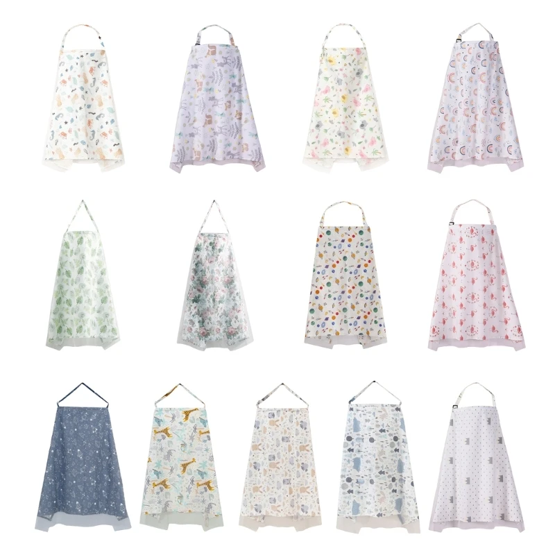 Print Nursing Cover Breastfeeding Cover Double Layer Privacy Protect Covers Mom Feeding Stroller Nursing Apron breastfeeding cover nursing towel