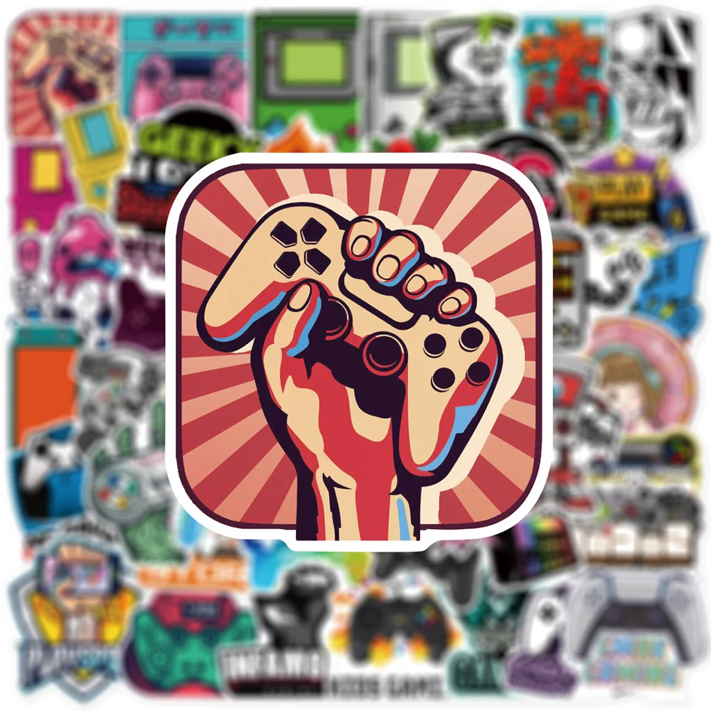 10/30/50pcs Cool Vintage Video Game Graffiti Stickers Decal DIY Skateboard Laptop Bike Car Waterproof Sticker Kids Classic Toys