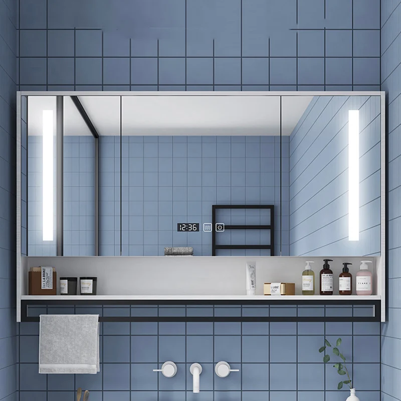 Lavandino Portaoggetti Mobili Da Bagno Specchio Per Wc Bianco Tooltallmobiletto Del Bagno Display Ad Angolo Per Archiviazione Mobili Da Bagno