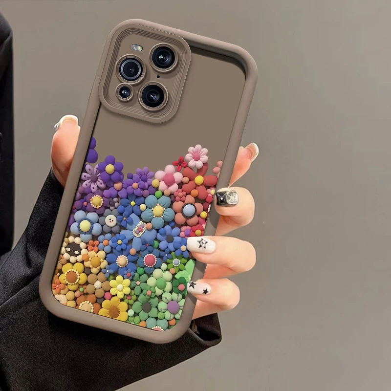Sunflower Print Soft Silicone Shockproof Phone Case with Camera Lens Protection