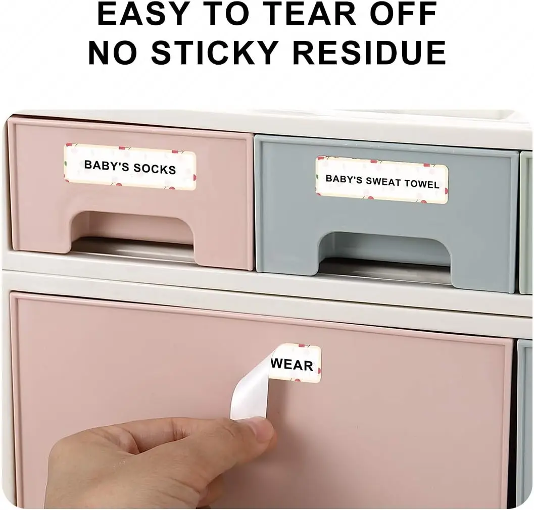 NiiMBOT D101 D11 D110 Thermal Lable Paper Roll Cartoons Name Sticker Mini Lable Supermarket Goods Label for Printer Print