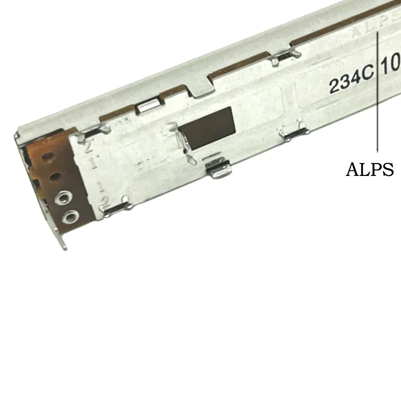 1pcs ALPS RAS0N Series Slide Potentiometer With Dust-cover Travel 100mm Total Length 128mm 3pin B10K Single-unit Metal