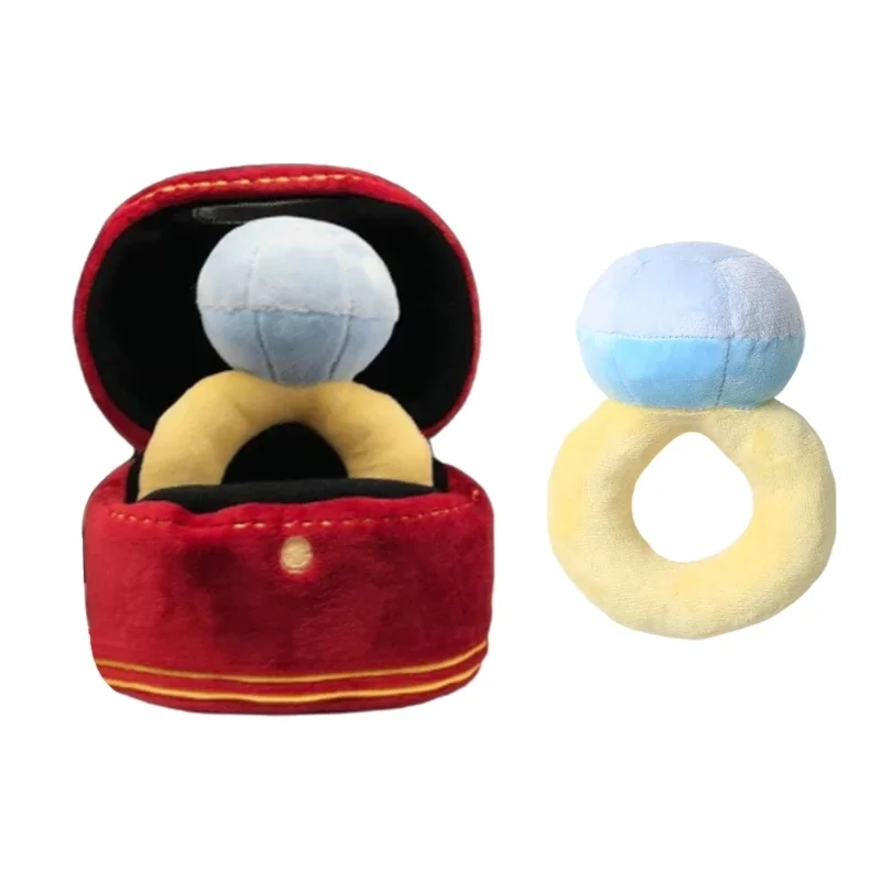 

Pet Toy Extra-tough Stuffed Engagement Ring Toy Funny Interactive Chew Toy for dog Tooth Cleaning Tool of Food