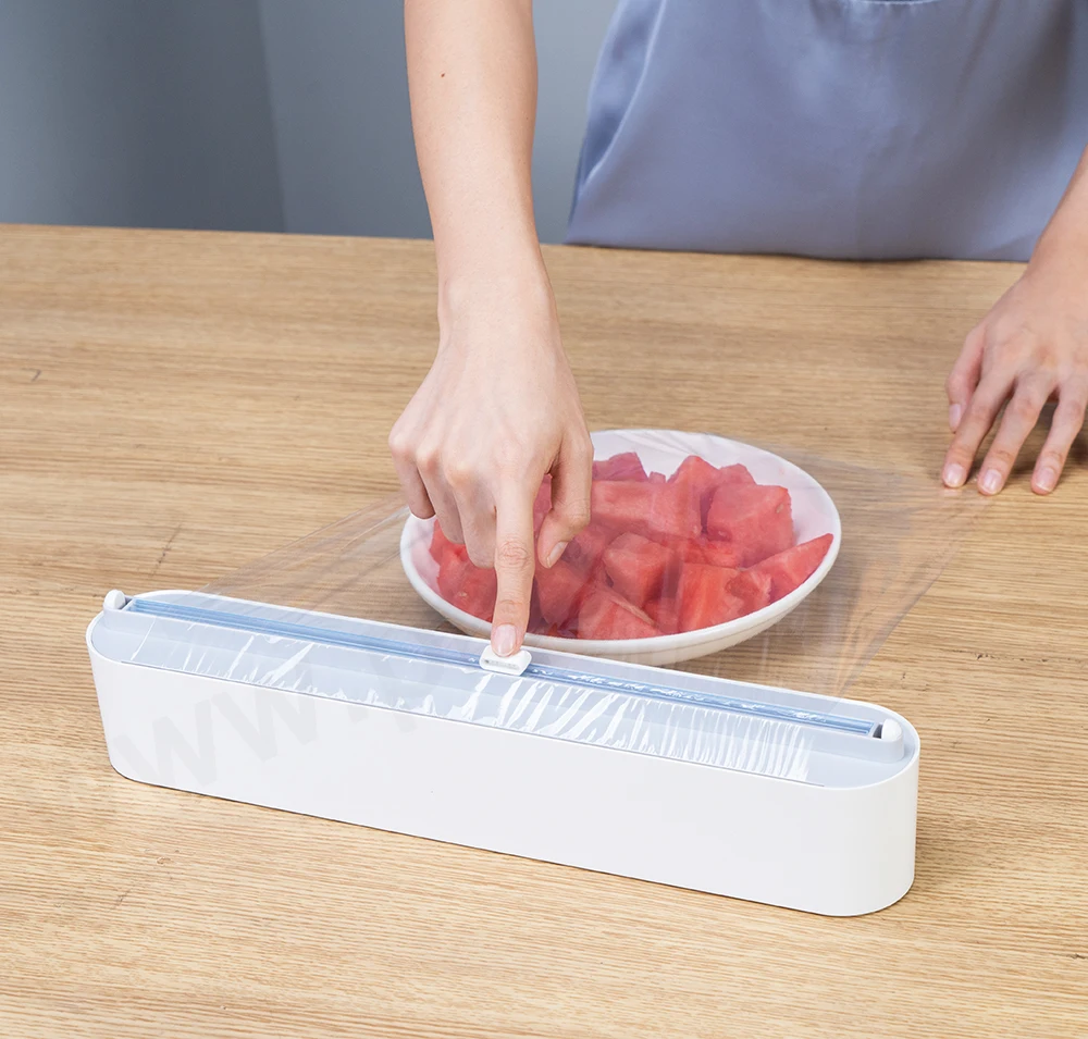 Plastic Wrap Cutter Food Wrap Dispenser Foil Cling Film Cutter Kitchen Accessories