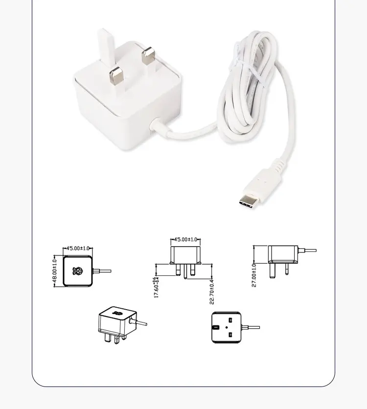 Raspberry pi 4b 15w 5v3a USB-C fonte