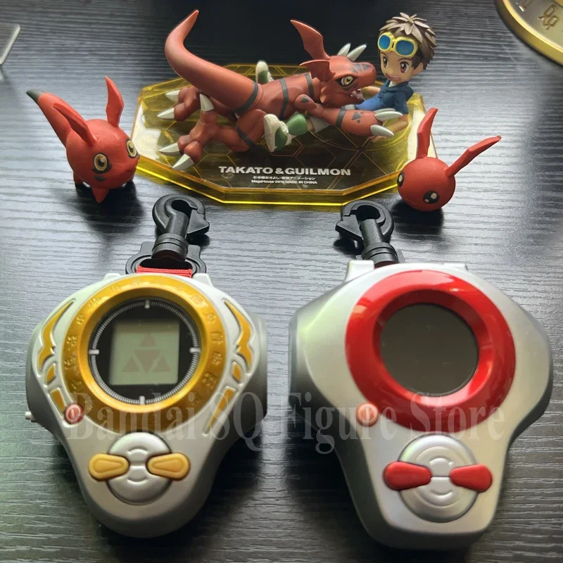 

Original Bandai Digimon Adventure D-Ark Guilmon Terriermon Renamon Csa Figure Digivice Device Anime Collect Model Statue Kid Toy