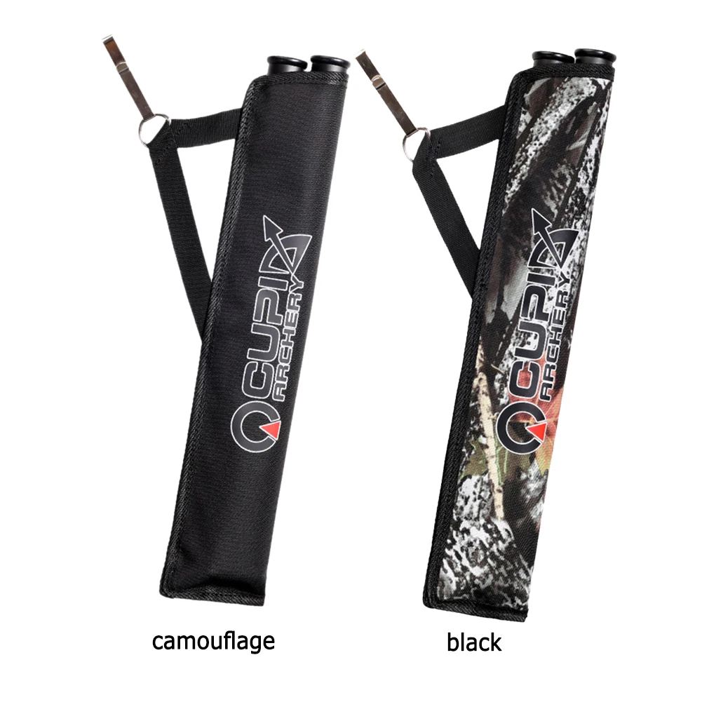 Oxford Cloth Double Tube Arrow Quiver Arrow Bag Waist Hanging Archery Arrow Holder Storage Carrying Pouch Outdoor Accessories 2