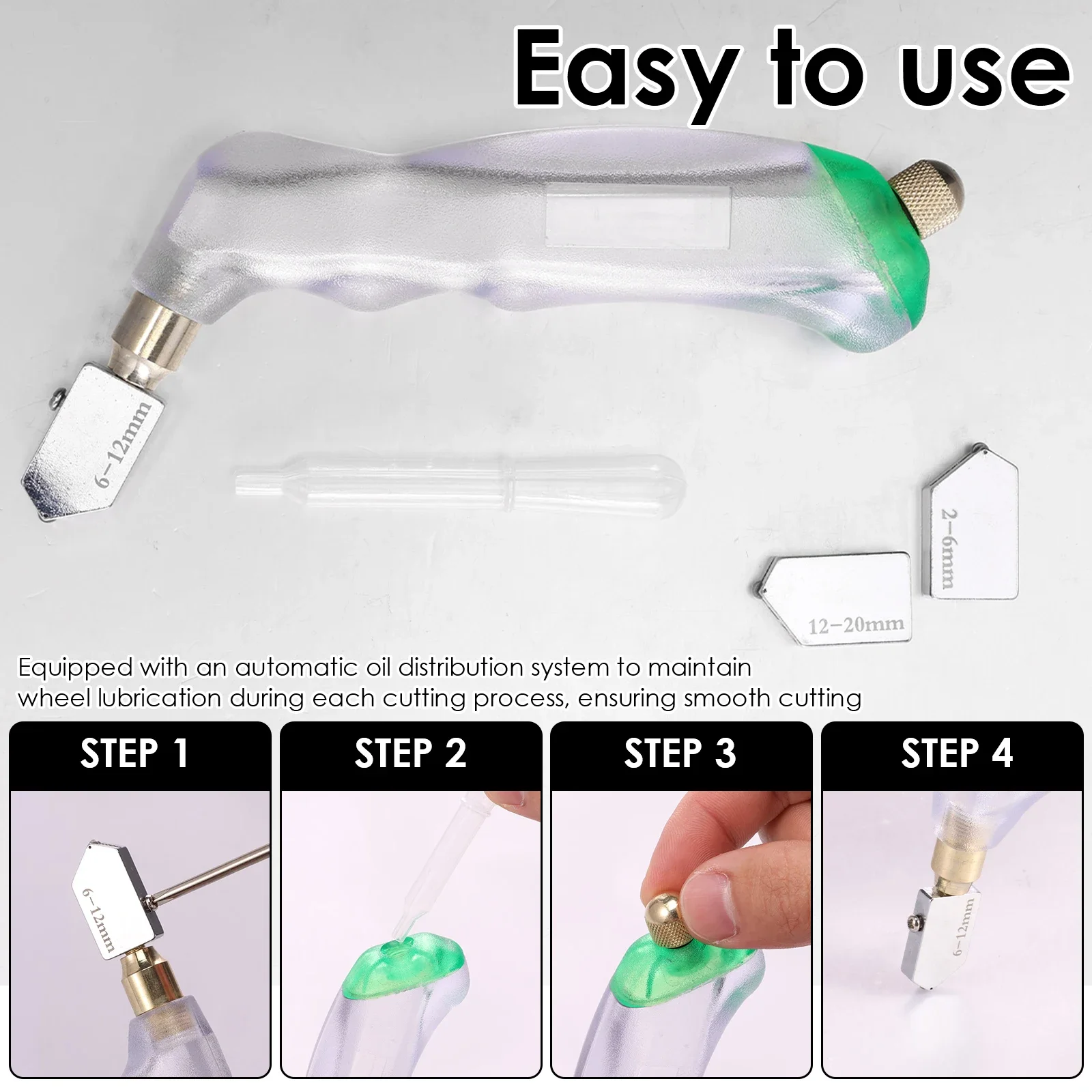 Glass Tile Nippers Mosaic Cutter Pliers Glass Cutting Tool for Glass Tile Nippers Curved Jaws Smooth Cutting Tile Cutter Pliers