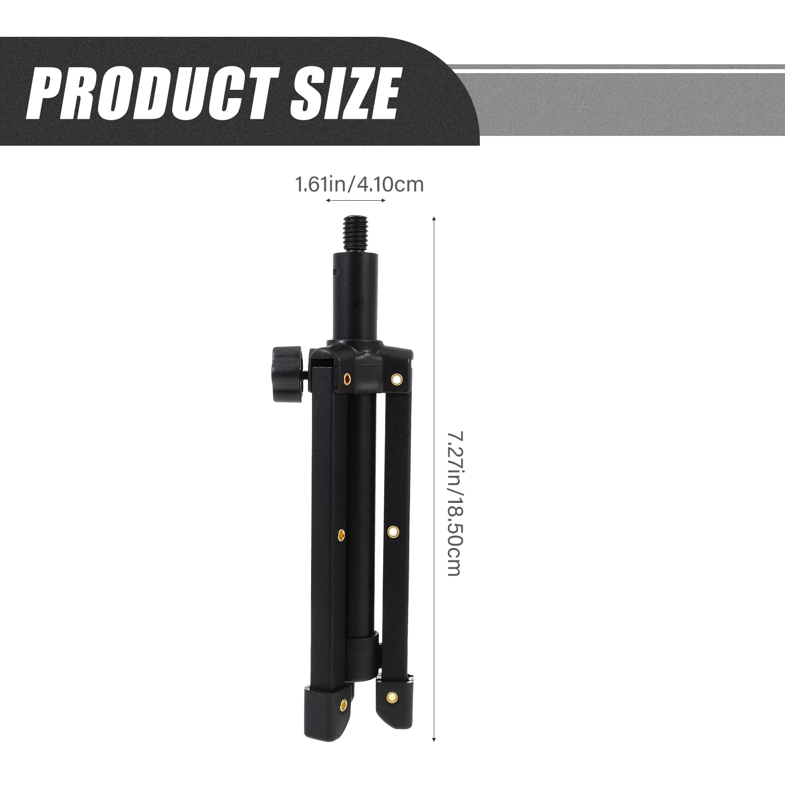 Microphone Stand Portable Desktop Foldable Tripod Adjustable Mic Holder Bracket Desk Mount