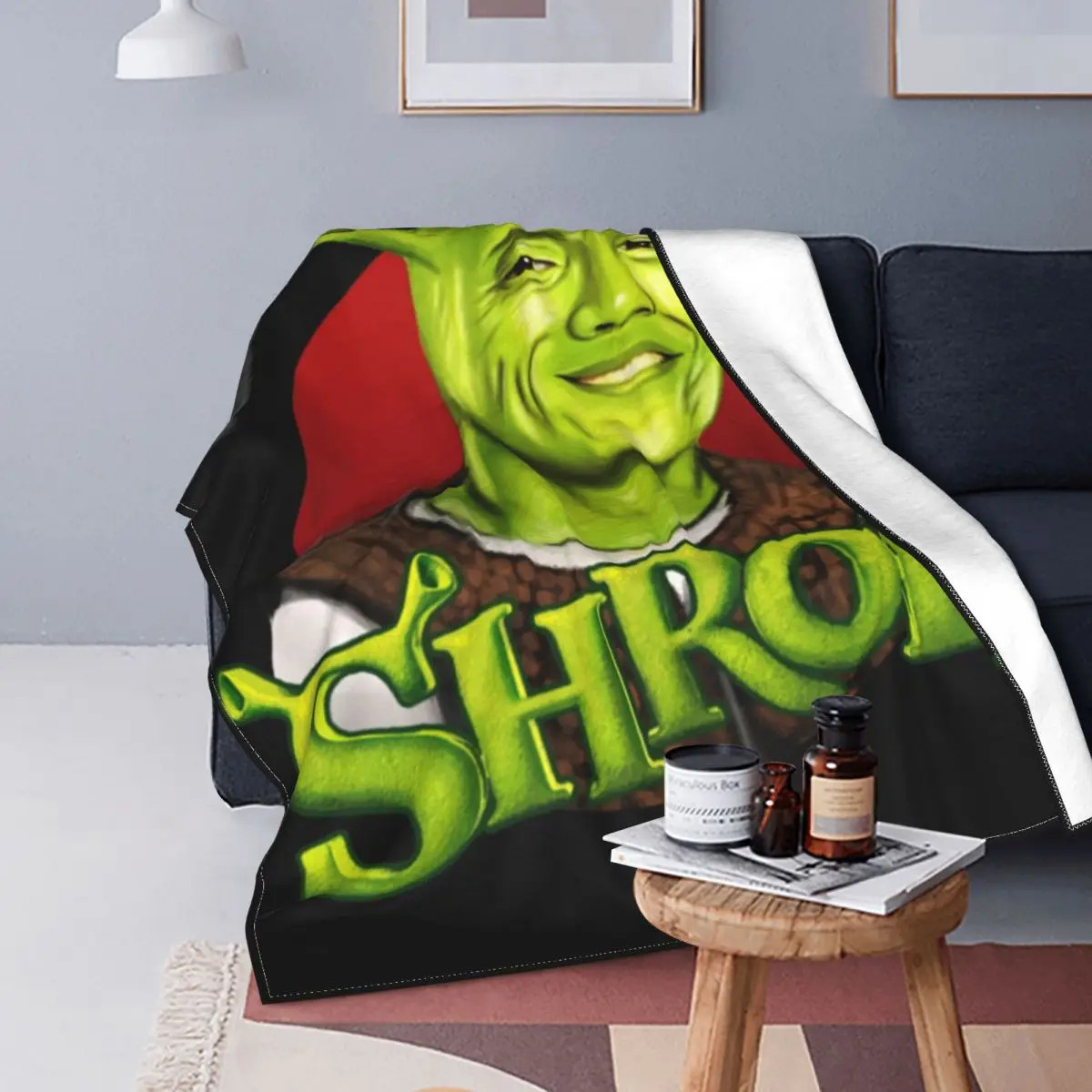 

Shrek Poster Blanket 3D Printed Soft Flannel Fleece Warm Movie Throw Blankets for Home Bed Couch Bedspreads