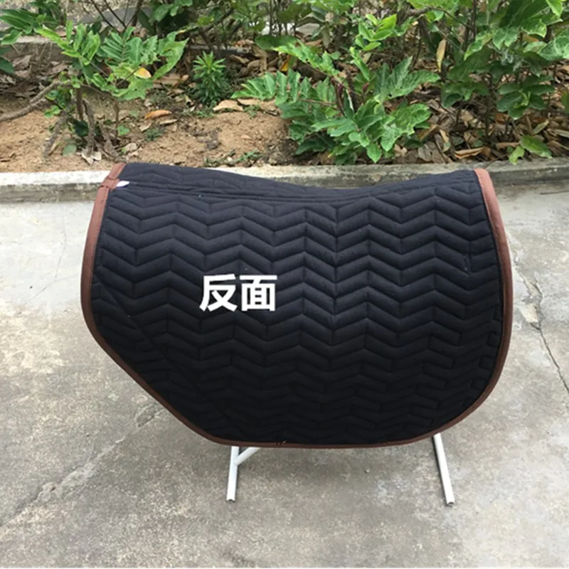 Horse Saddle Pads Full Cotton Cloth Lining Jumping Saddle Pad Blue Saddle Cushion Decorate Cord верховая езда 6