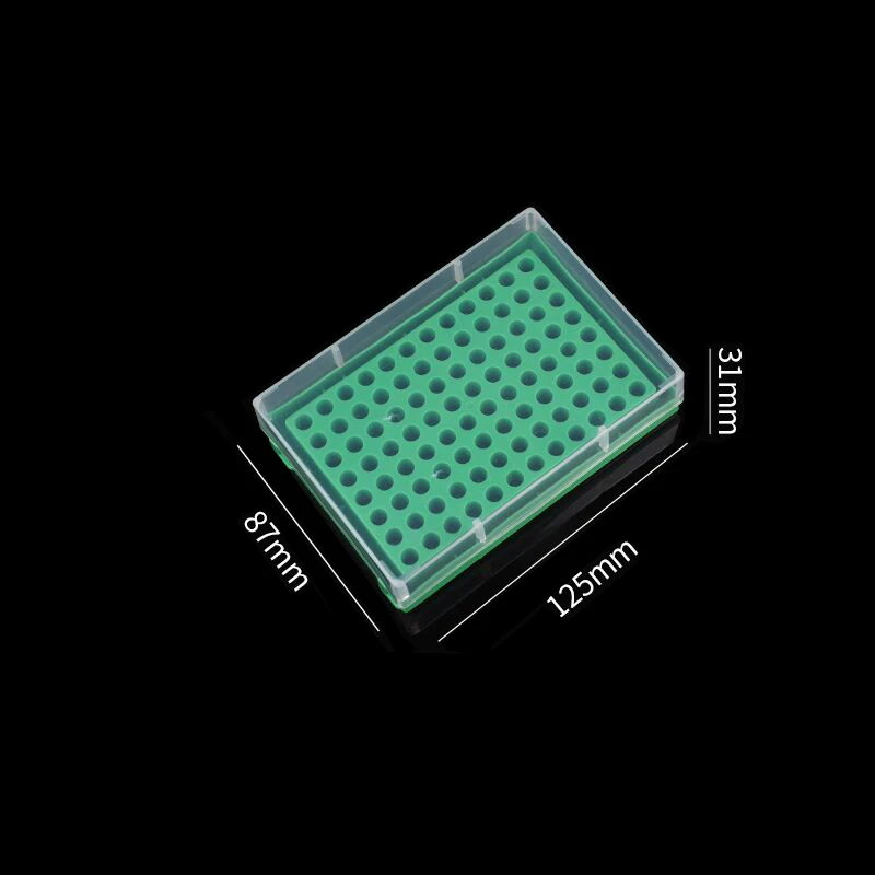 96-holes PCR csöves Poggyásztartó 0.2ml Centrifuga csöves Loggia vel Áttetsző Szemhéj , 3pcs