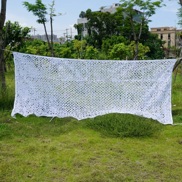 2Mx3M Tiszta, Fehér Katonai Álcázási Háló Camo Borítóval A Szabadtéri Napfényvadászat Kempinghez - Image 6