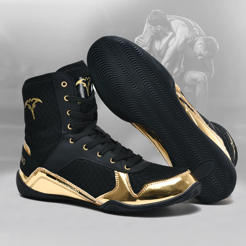 

High quality men's wrestling shoes for athletes boxing shoes for women high top fighting shoes sneakers