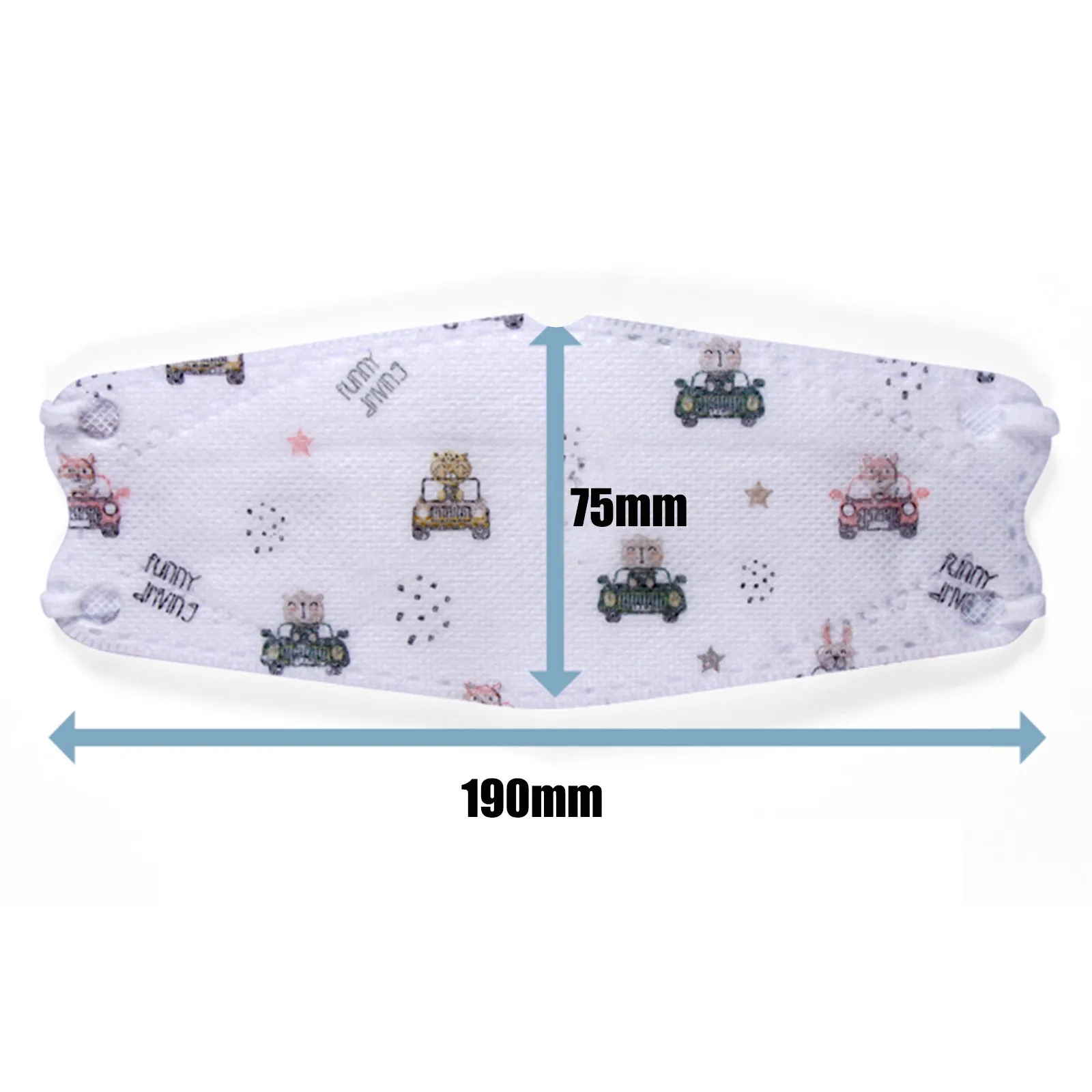 Kids Children's Baby Mask Disposable Face Mask Cartoon 5Ply Ear Loop Outdoor Dust-Proof Face Protective Disposable