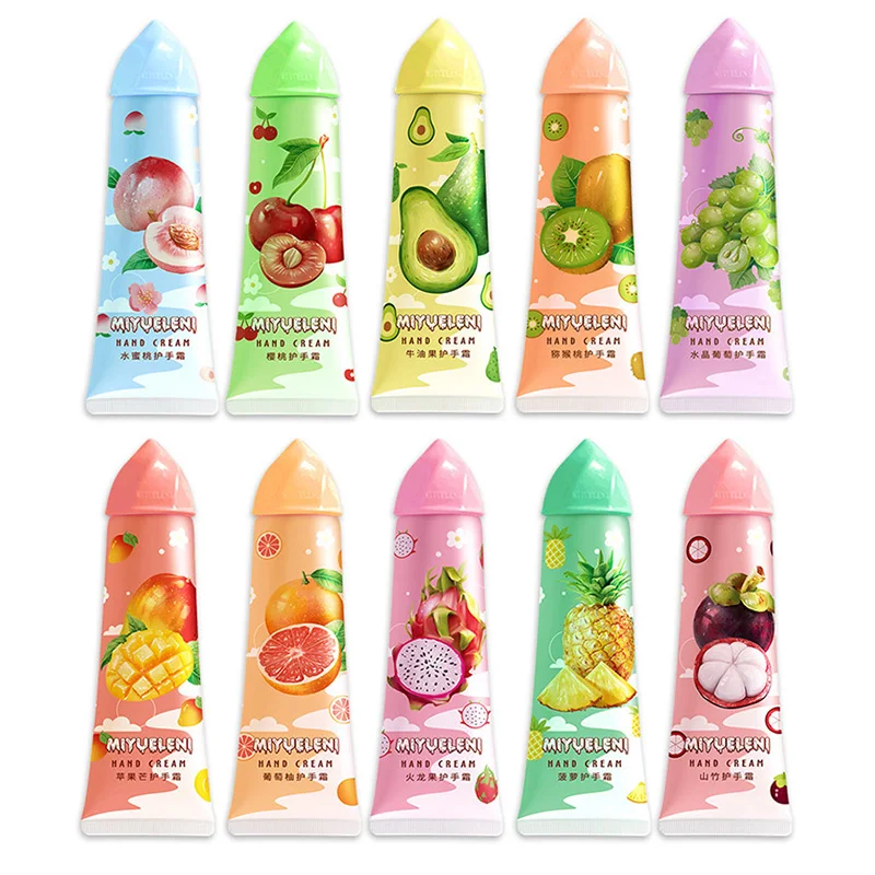 10pcs Fruit Hand Cream Sets Hands skincare Creams 30g Moisturizing Non Greasy Refreshing Nourishing Hand Skin Care Products bronzing bee greeting cards sets business birthday wedding invitation card paper gift message card creative 10pcs pack