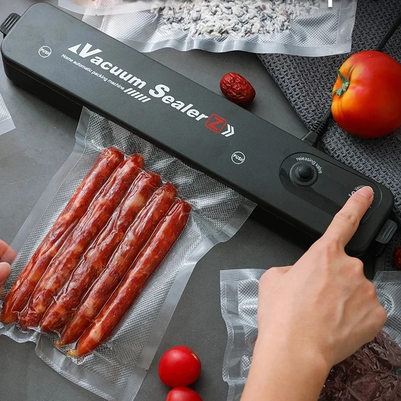 Vacuum Sealer Machine Household Food Film Sealer Packer 220V/110V - Keep Food Fresh - FREE GIFT 10pcs Storage Bags 6