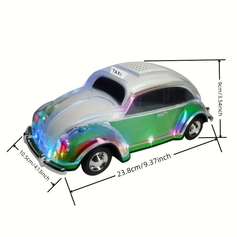 Portable Wireless Speaker Colorful LED Flash Light Car Shape Bluetooth Subwoofer Music Player USB FM TF AUX TWS Party Gift