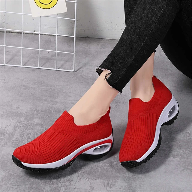 Ladies laceless best sale sneakers