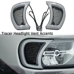 For Harley Road Glides 15-UP 2023 2022 2021 2020 NEW Motorcycle Smoke White Tracer Headlight Vent Accent LED Indicator Lights