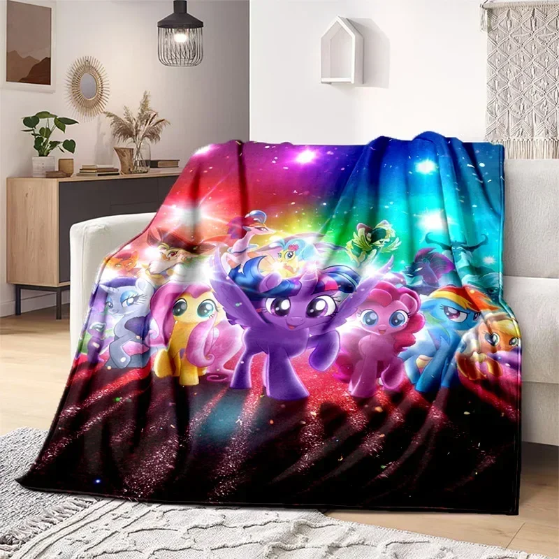 3D Printed Baby Blanket Pony-y Children's Cute Plush Sheet Quality Super Soft Warm Throw Babes Carpet Winter Bed Sofa Cover 5