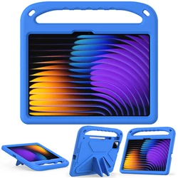 Children's Shockproof EVA Tablet Case with Handle and Stand for Xiaomi Pad 5 11inch (Blue)