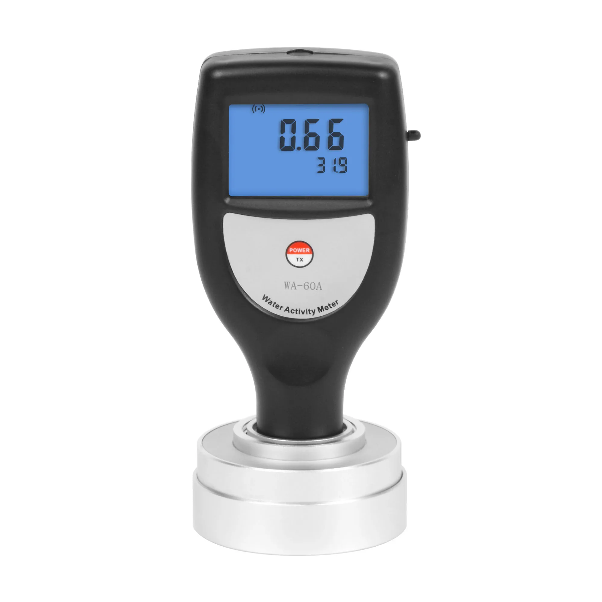 

WA-60A Food Water Activity Meter WA60A Digital Moisture Meters Smart Moisture Tester for Fruit Vegetable Measuring Range 0~1.0aw