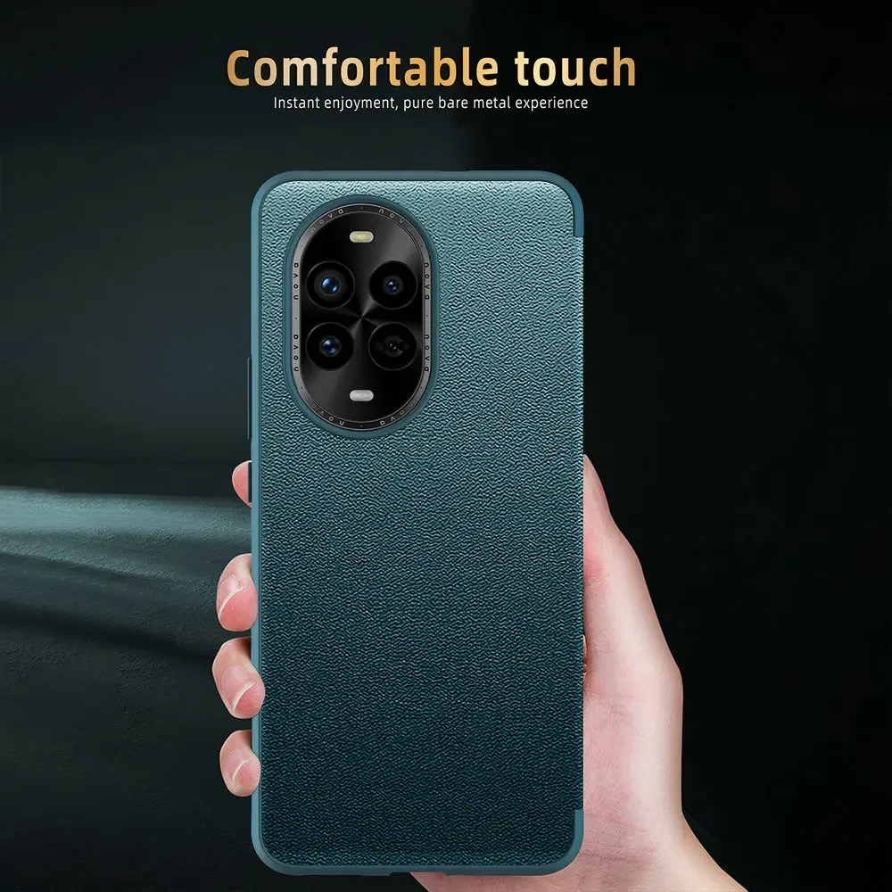 Luxury Leather Window View Book Shockproof Flip Cover Case