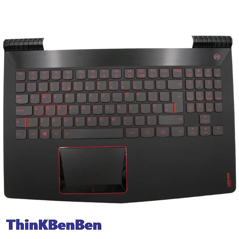 

UK English Black Keyboard Upper Case Palmrest Shell Cover For Lenovo Legion Y520 15 R720 15IKBN 15IKBA 5CB0N00221