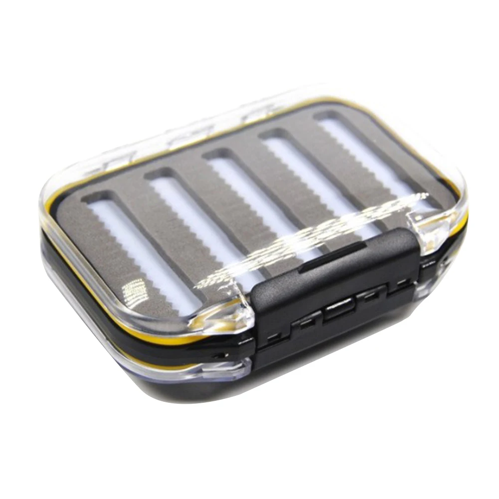 Portable Fishing Flies Gadget Holder Double-sides Fishing Lure Organizer Plastic Lightweight Practical Fishing Gear Accessories