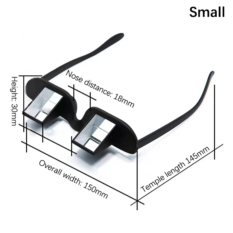 Lazy Eyeglasses Lazy Reading Glasses Prismatic Horizontal Glasses Lying Down Bed Reading Watching HD Readers Glasses