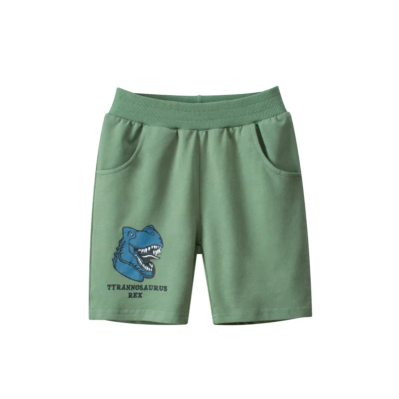 Summer Children's Shorts Cartoon Dinosaur Print Short Pants for Boys Elastic Waist Beach Shorts Kids Clothes boys shorts